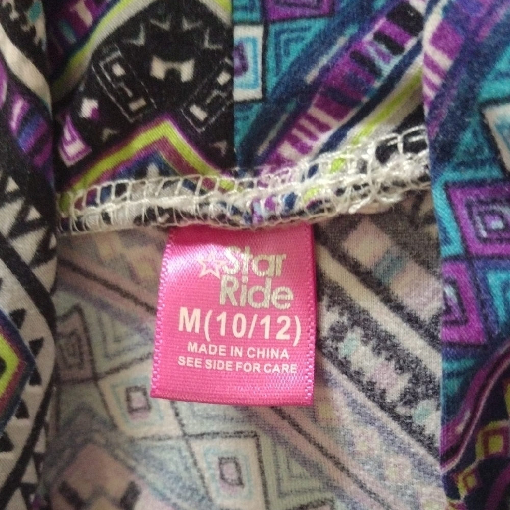Purple and Pink A-Line Midi Skirt for Resort Wear - Picture 3 of 3